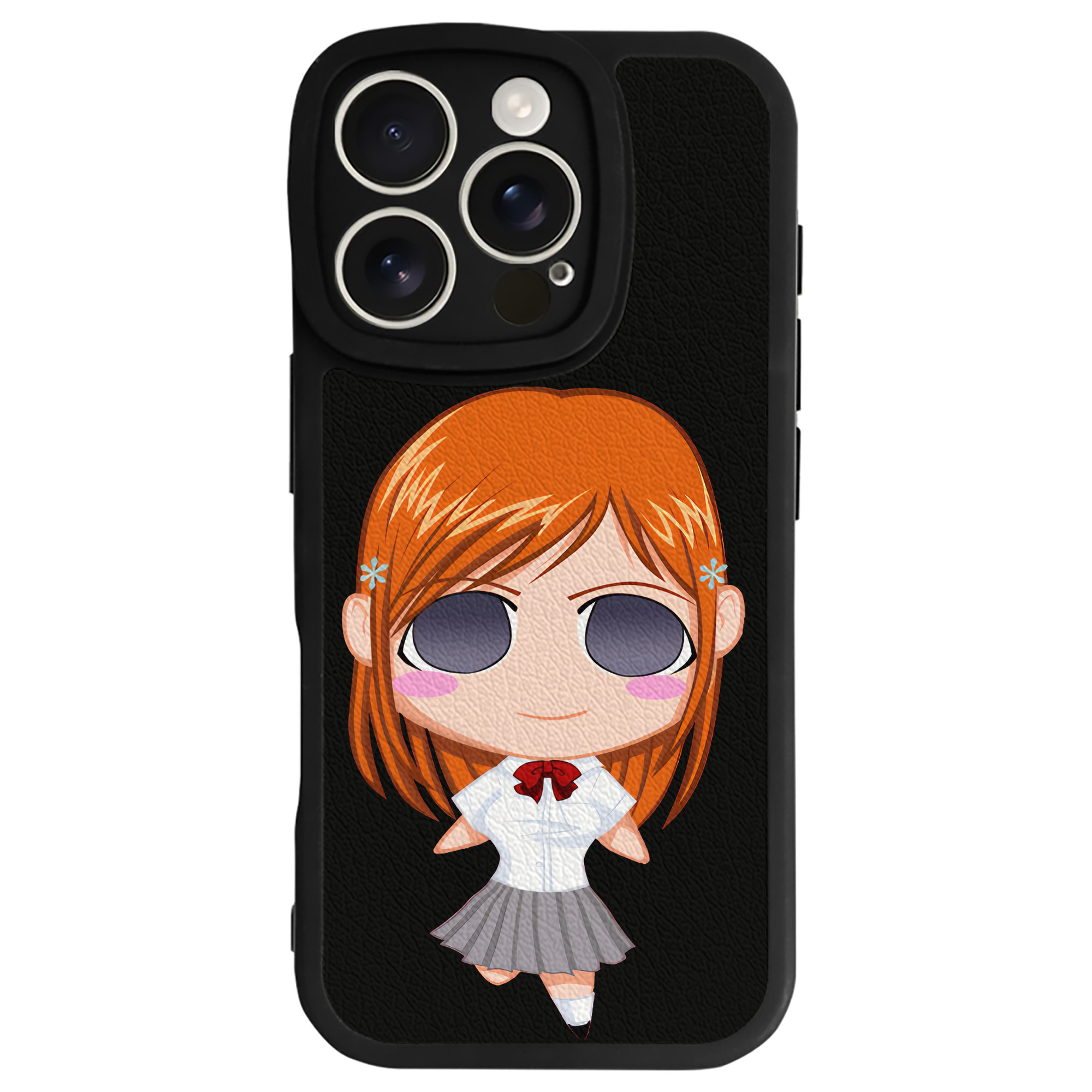 （画像用） ブリーチ 井上織姫（いのうえおりひめ） BLEACH Inoue Orihime 【iPhone 16シリーズ対応】シリコンスマホケース（レザー調） 材質：シリコン